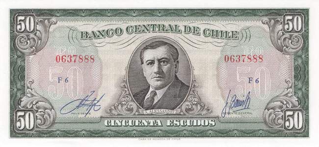 50 Escudso Chile p140b-1